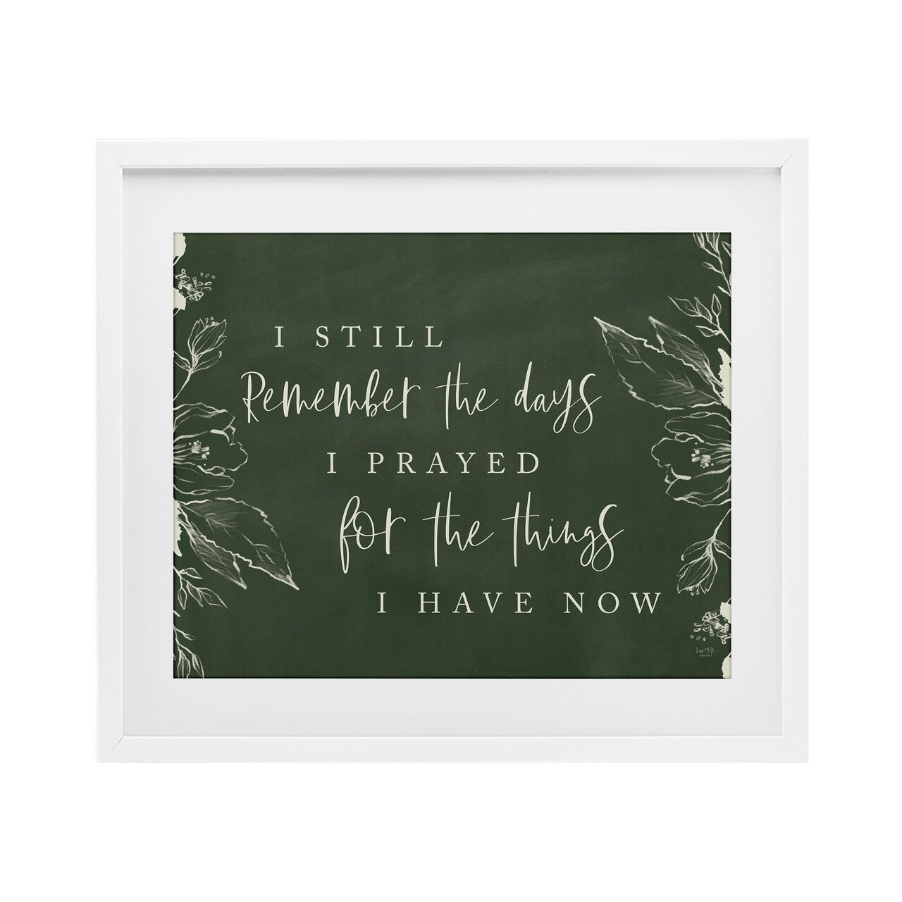 Stupell Industries Prayed For What I Have Now Framed Print Under Glass, design by Lux + Me Designs